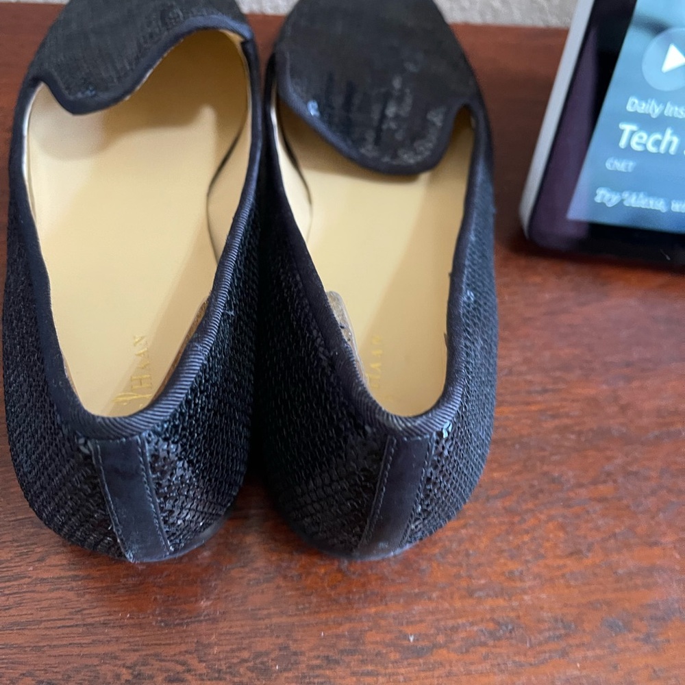 Cole Haan  sequined leather flats size 10.5